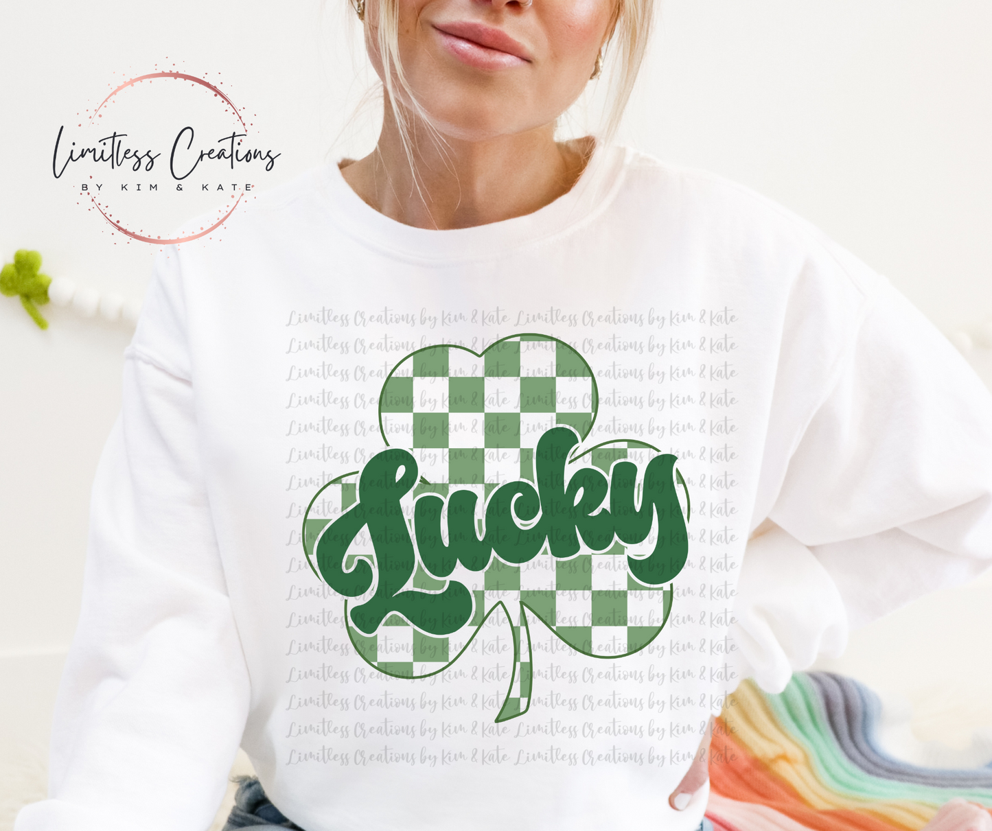 Lucky Shamrock Checkered Shirt