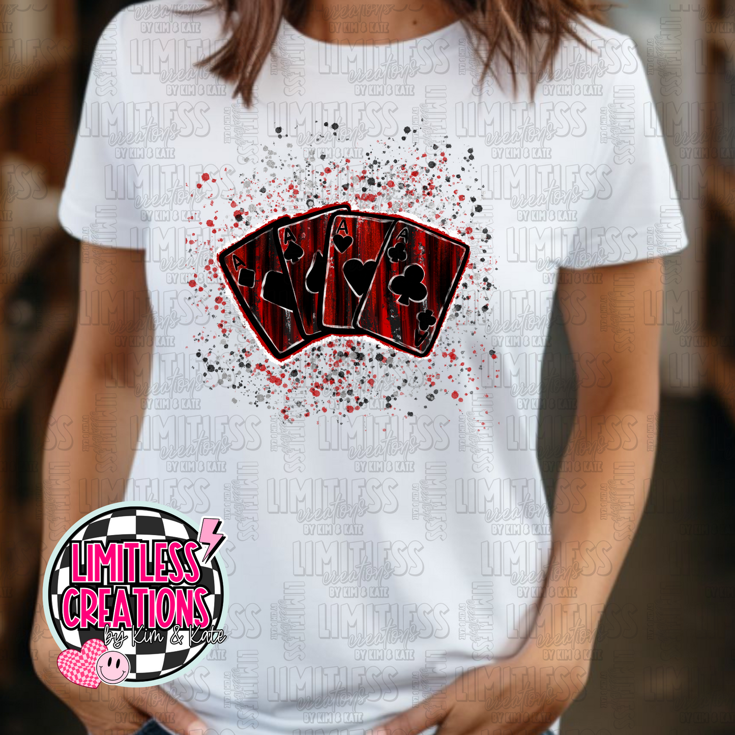Hicksville Aces Cards Paint Splash Shirt