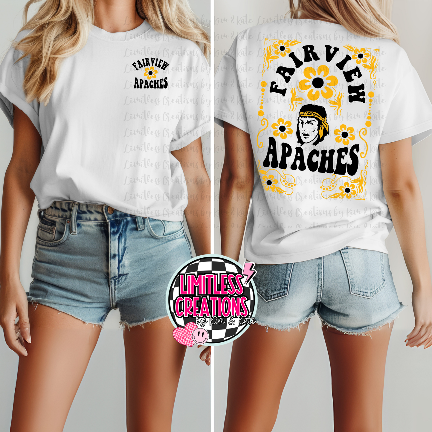 Fairview Apaches Floral Retro Shirt