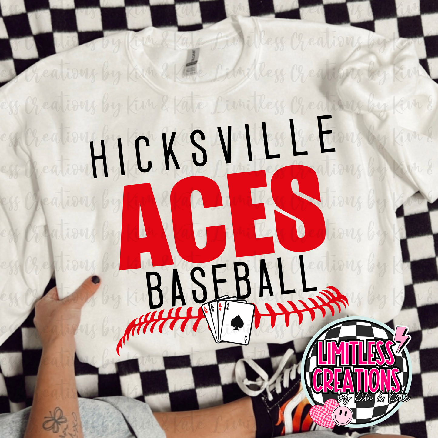 Hicksville Aces Baseball School Spirit Shirt