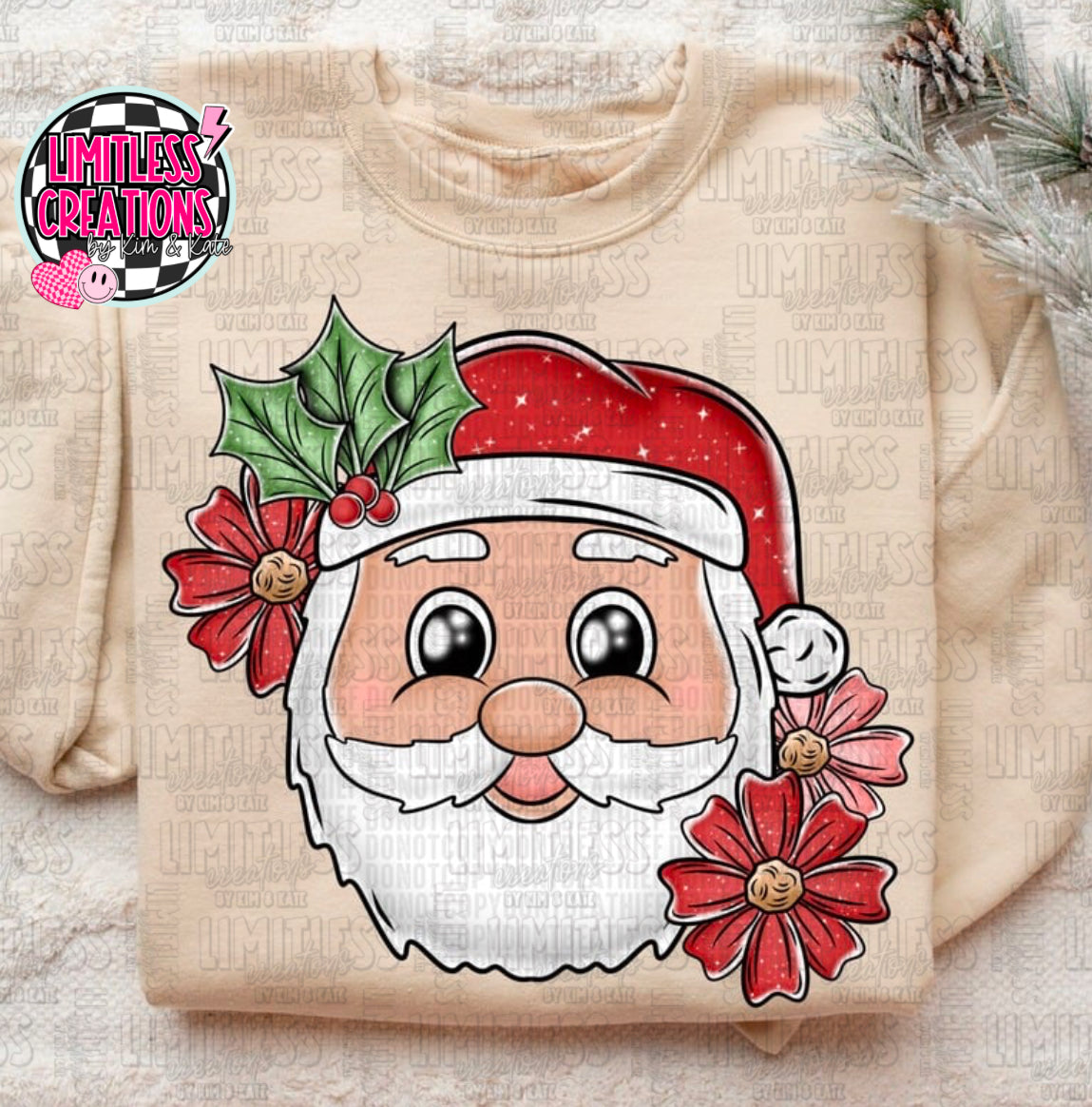 Santa face shirt
