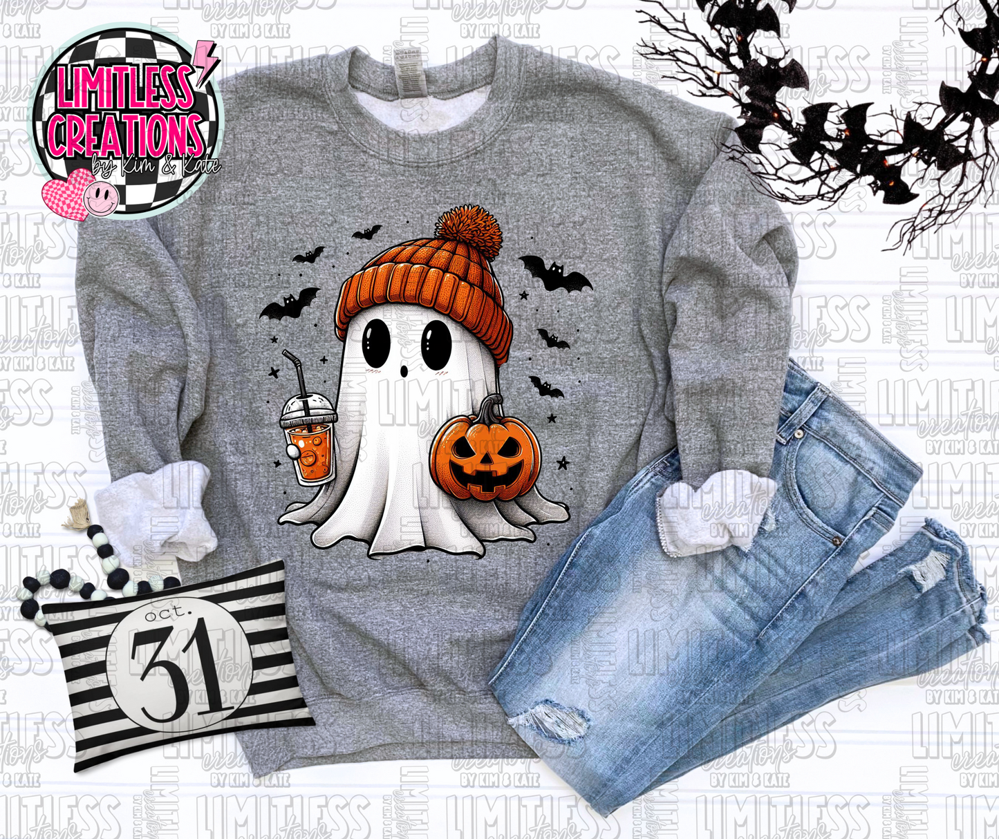 Halloween Cute Ghost Graphic Shirt