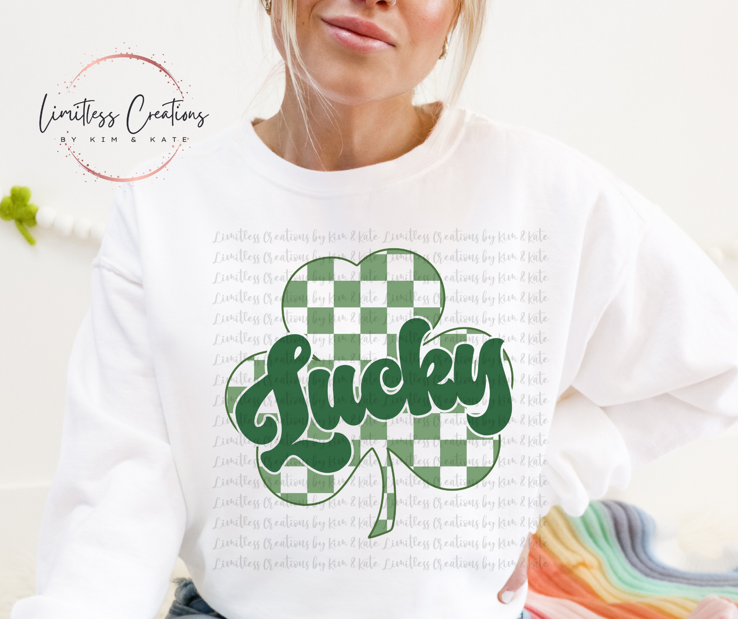 Lucky Shamrock Checkered  Shirt