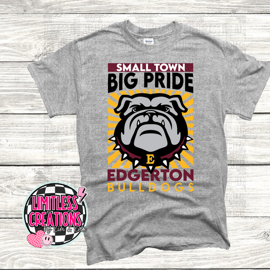 Small Town Big Pride Bulldogs Graphic Shirt