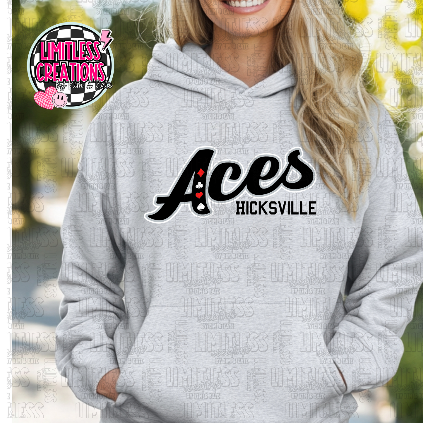 Aces Cursive Graphic Shirt