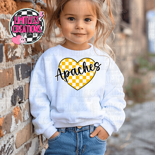 Apaches Heart Valentine Shirt