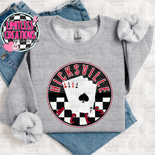 Hicksville Aces Round Checkered Shirt