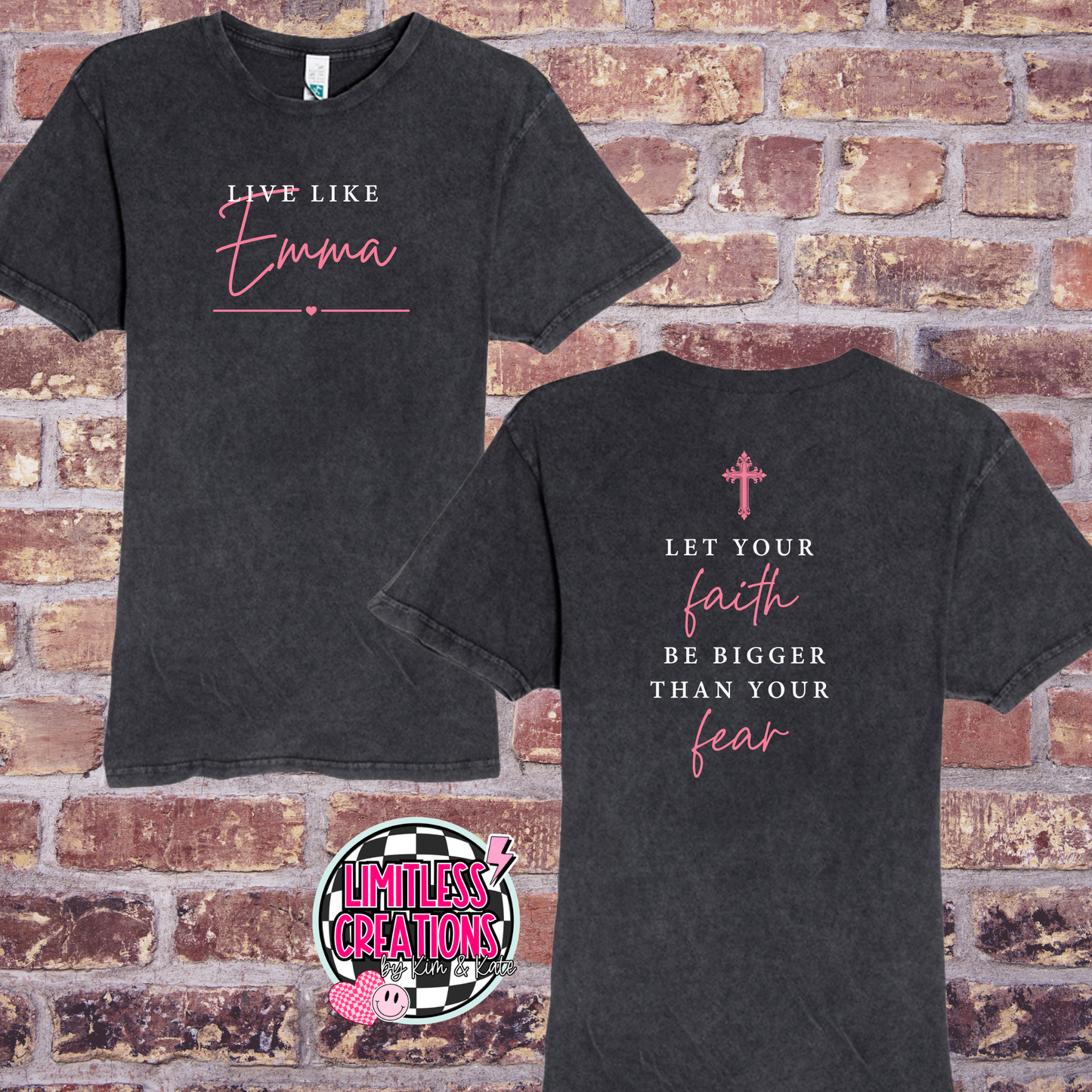 Vintage Style| Live Like Emma Memorial/Scholarship Fund Shirt