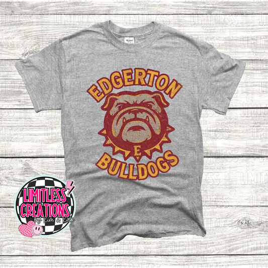Edgerton Bulldogs Retro Graphic Shirt