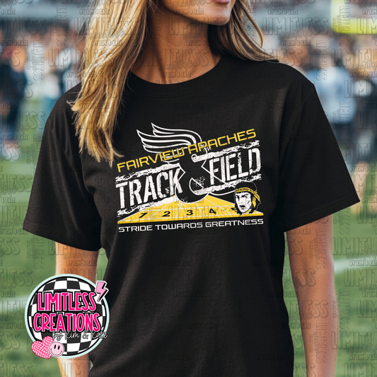 Fairview Apaches Track & Field Graphic Shirt