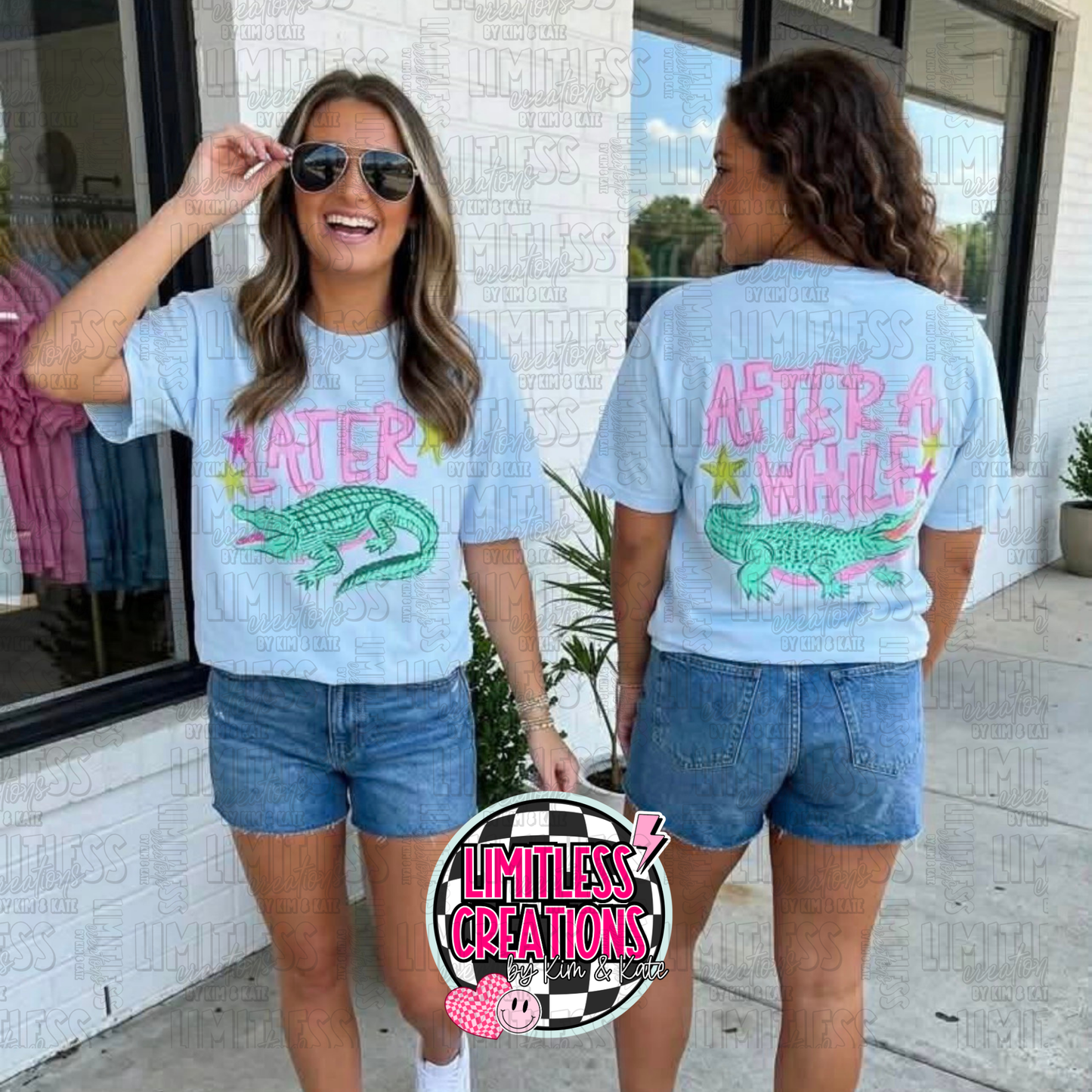🐊 Later Gator, After Awhile Graphic Tee | Front & Back Shirt | Trendy Southern Style Tee