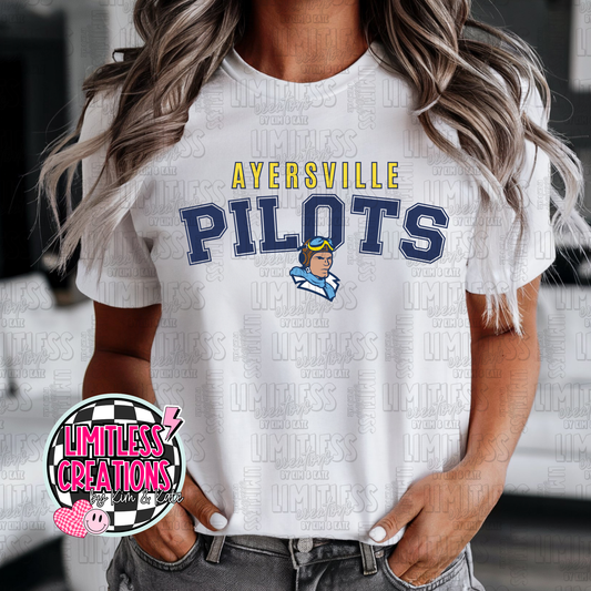 Ayersville Pilots Mascot Shirt