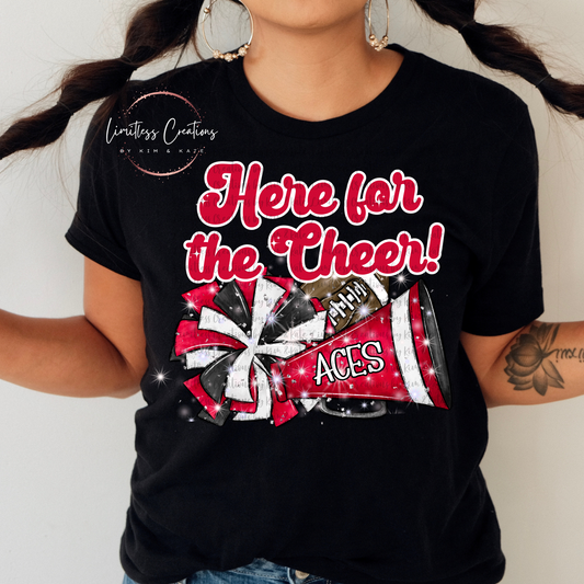 Here for the Cheer Aces Graphic Shirt