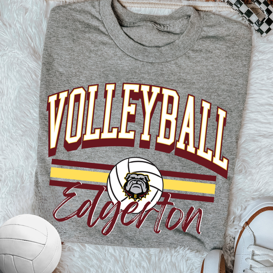 Edgerton Bulldogs Volleyball Graphic Shirt