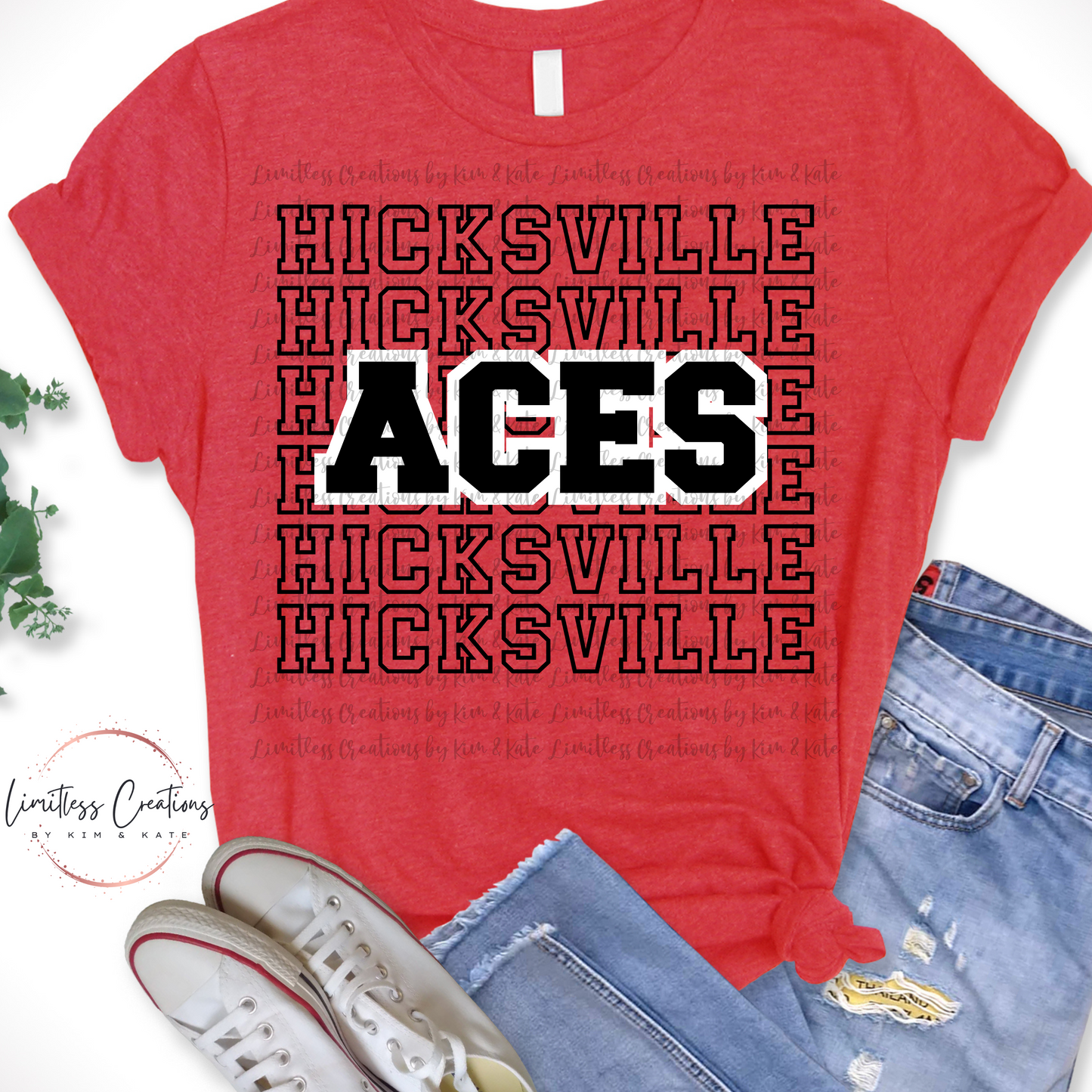 Hicksville Stacked Varsity Graphic Shirt