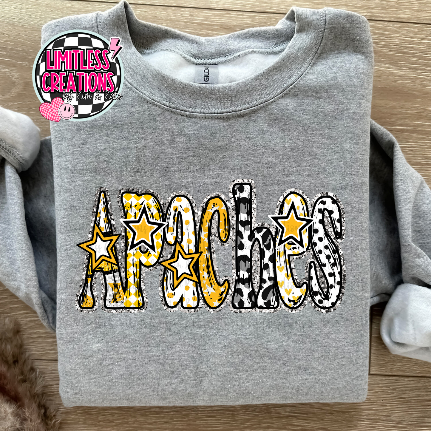 Fairview Apaches Crazy Letters Shirt