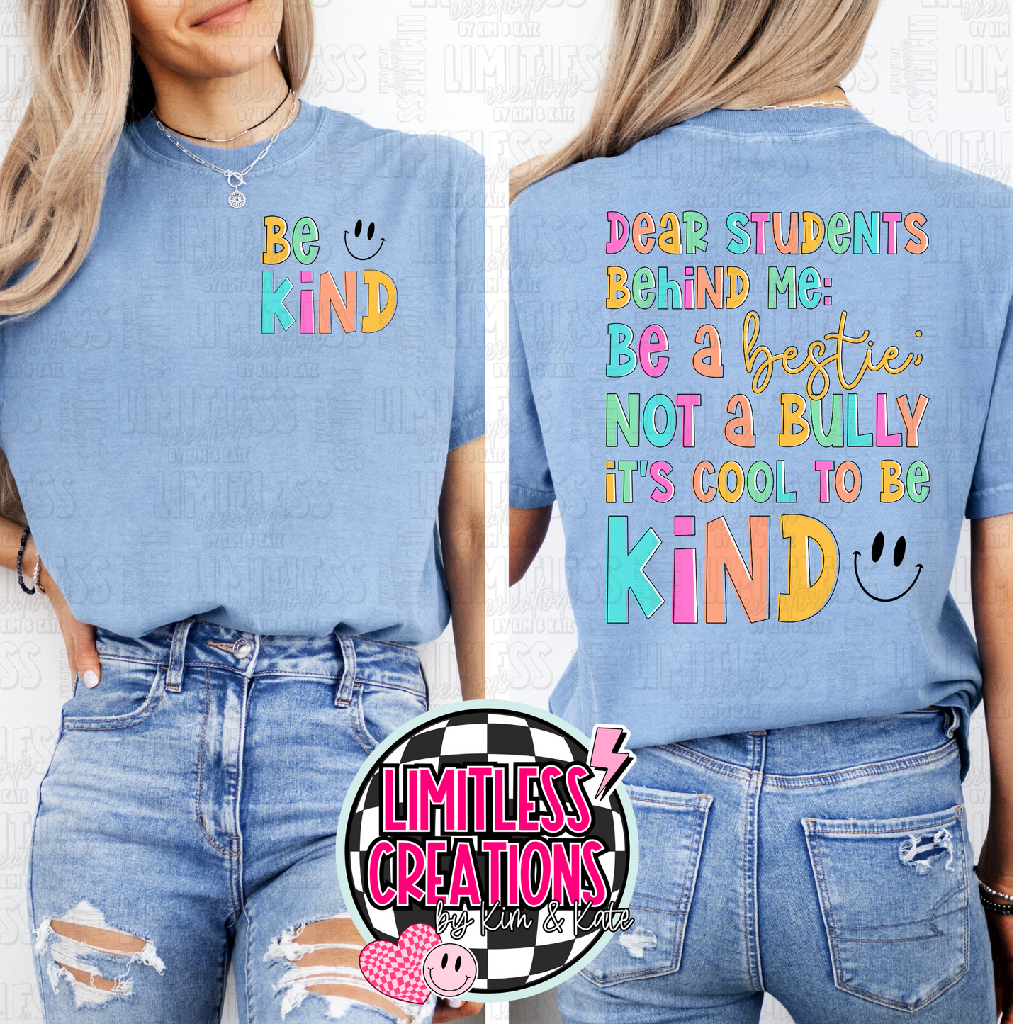 Dear Students behind me shirt 2 Versions to choose from