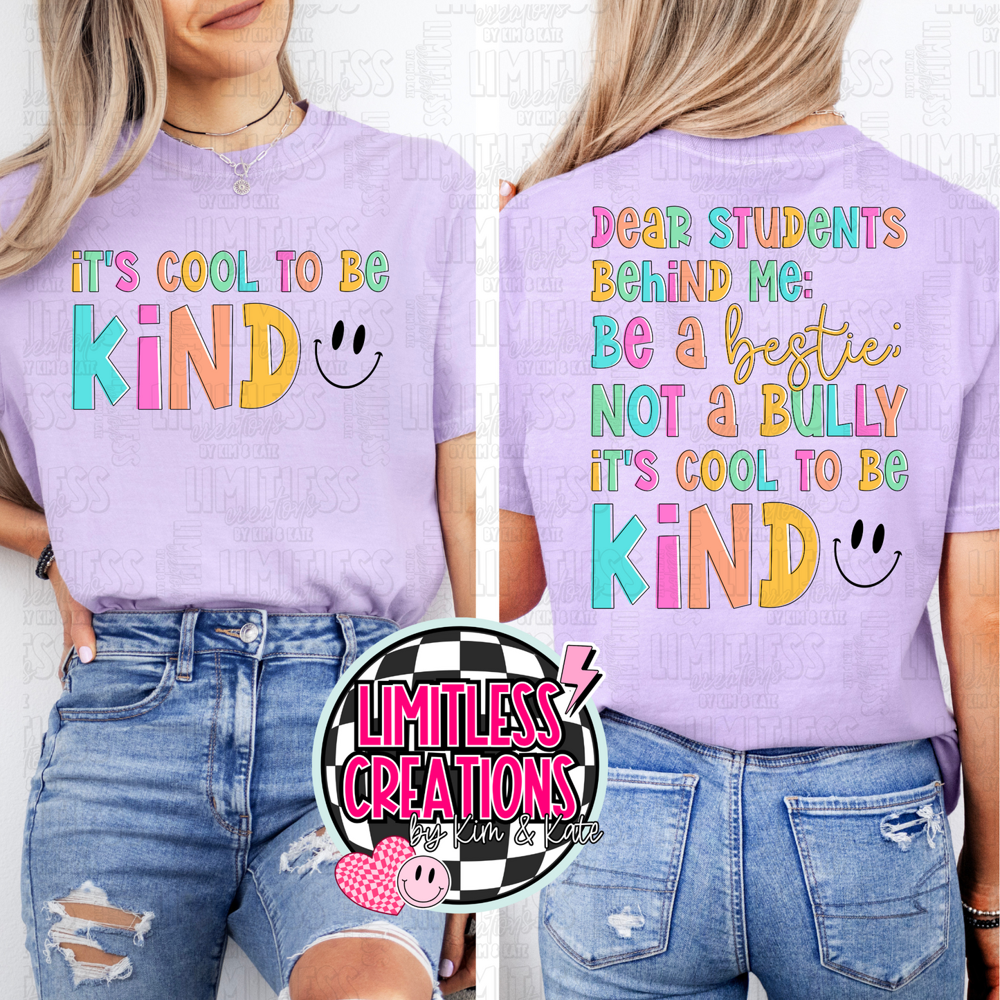 Dear Students behind me shirt 2 Versions to choose from