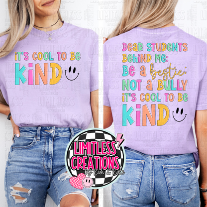 Dear Students behind me shirt 2 Versions to choose from