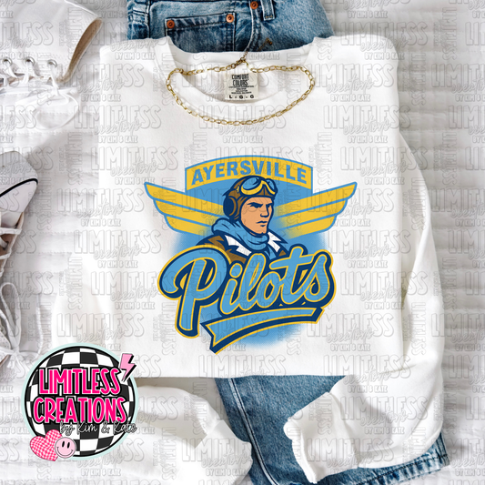 Ayersville Pilots Wings Shirt