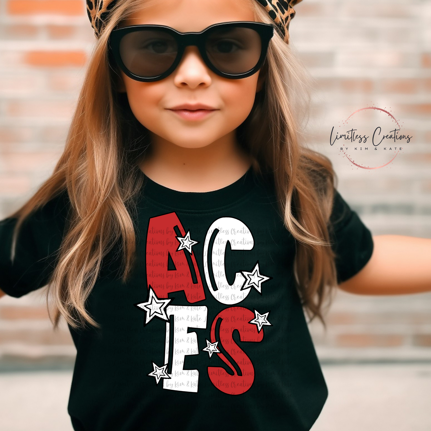 Aces with stars Graphic Shirt