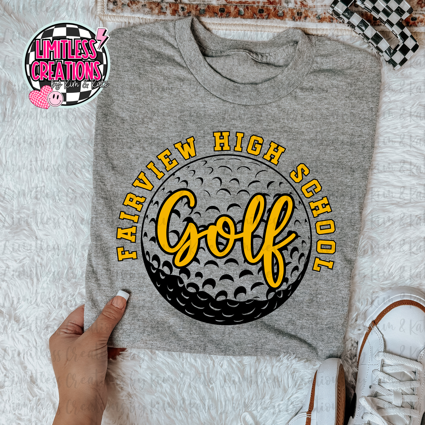 Fairview Apaches Golf Ball shirt