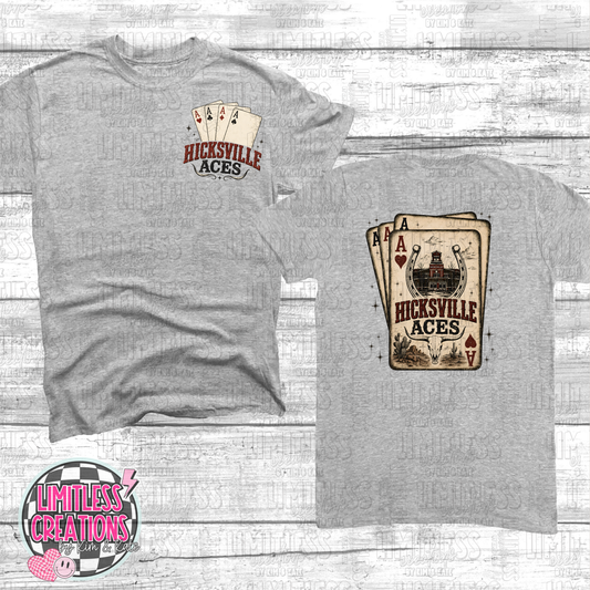 Exclusive Hicksville Aces themed back to school shirt
