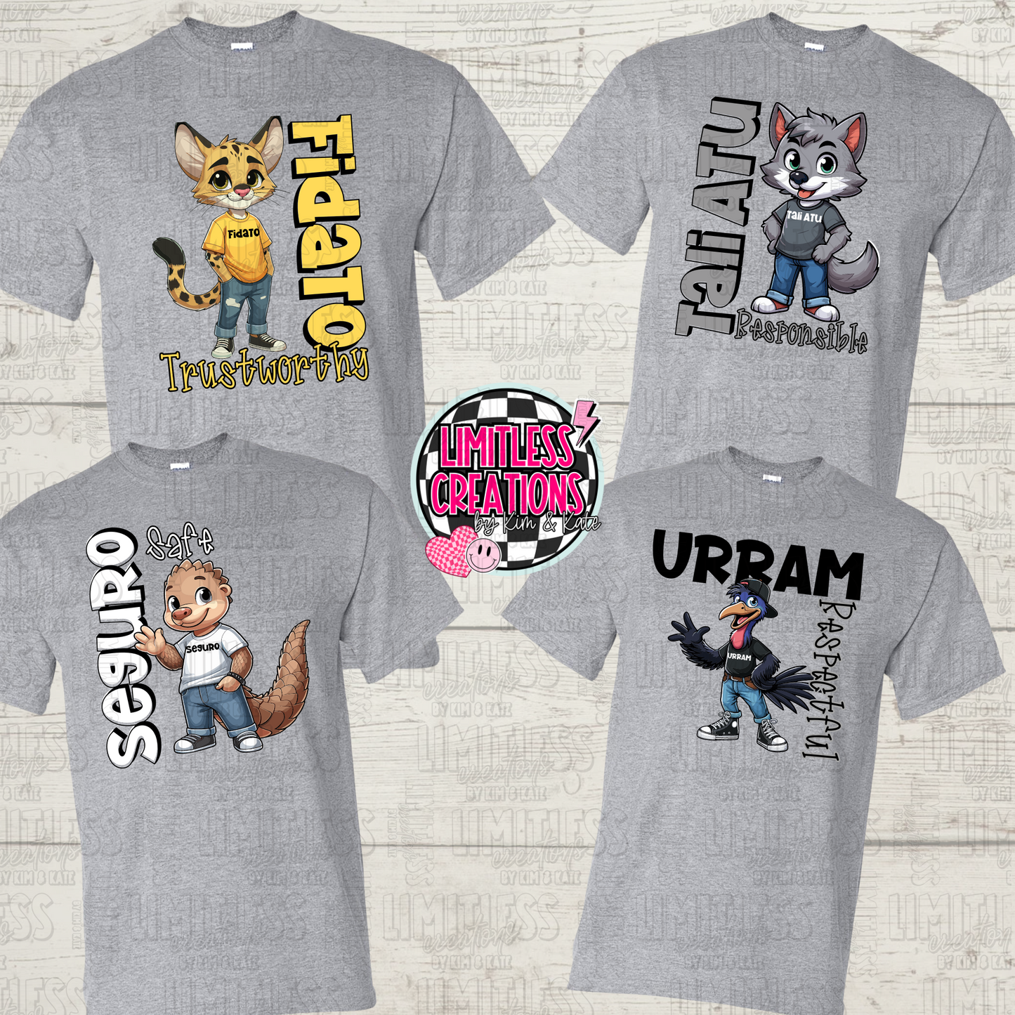 Fairview Apaches Cartoon Character House Shirts- multiple choices