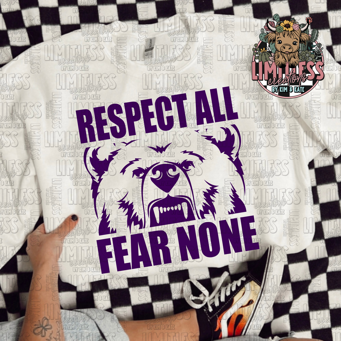 Respect All Fear None Bears School Spirit Shirt