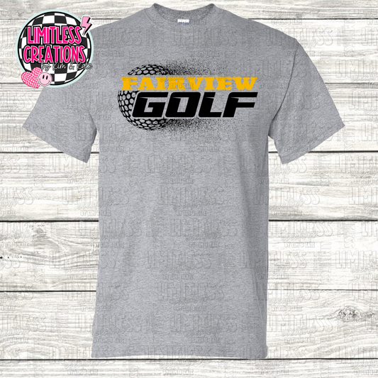 Fairview Apaches Golf Shirt with ball