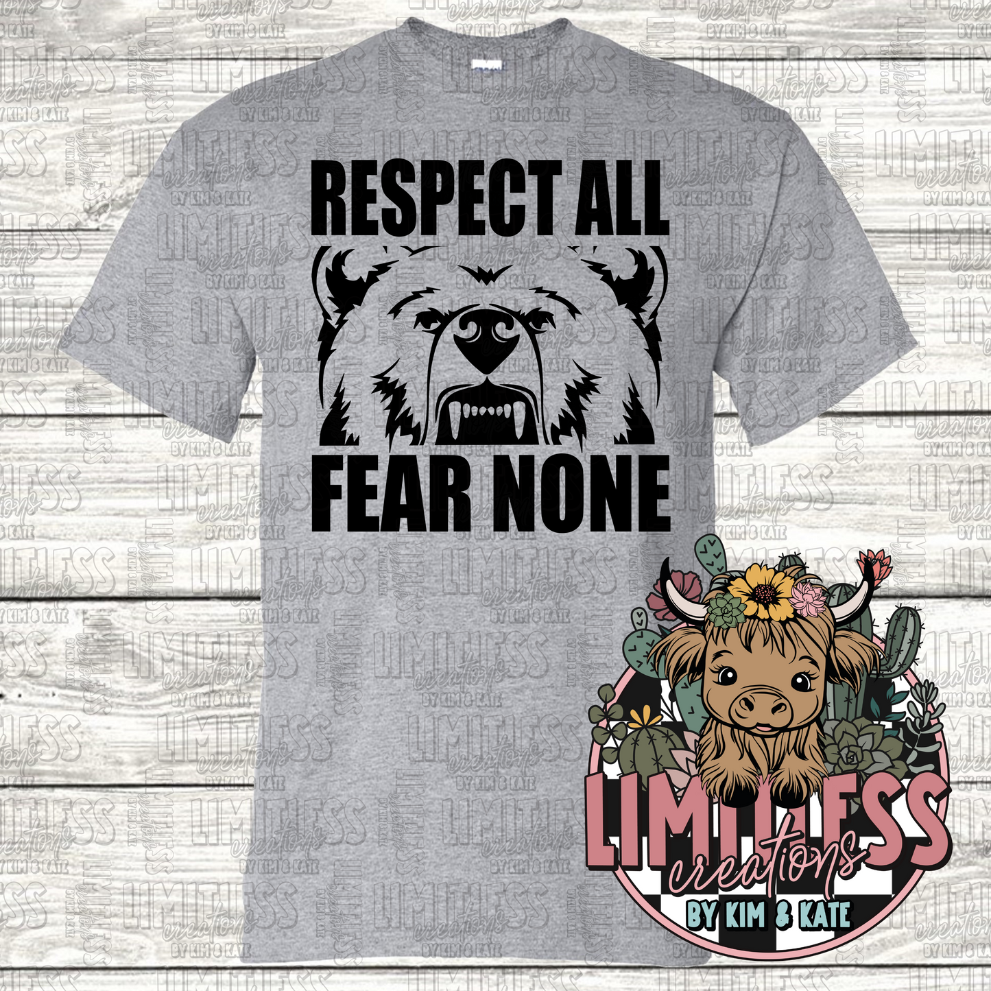 Respect All Fear None Bears School Spirit Shirt