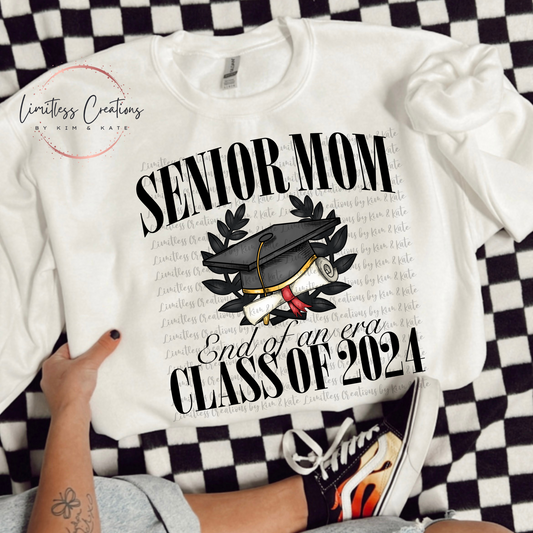 Senior Mom End of an Era 2024  Shirt