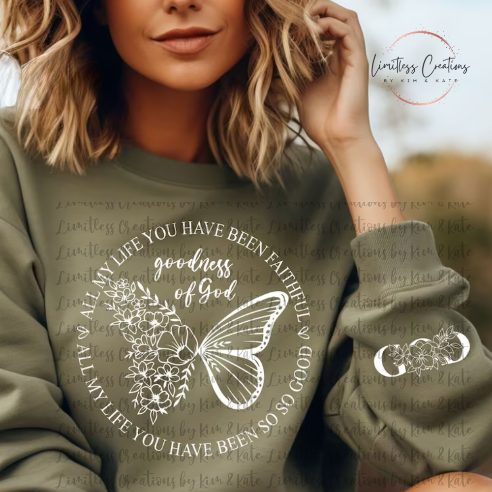 Goodness of God Butterfly  Shirt