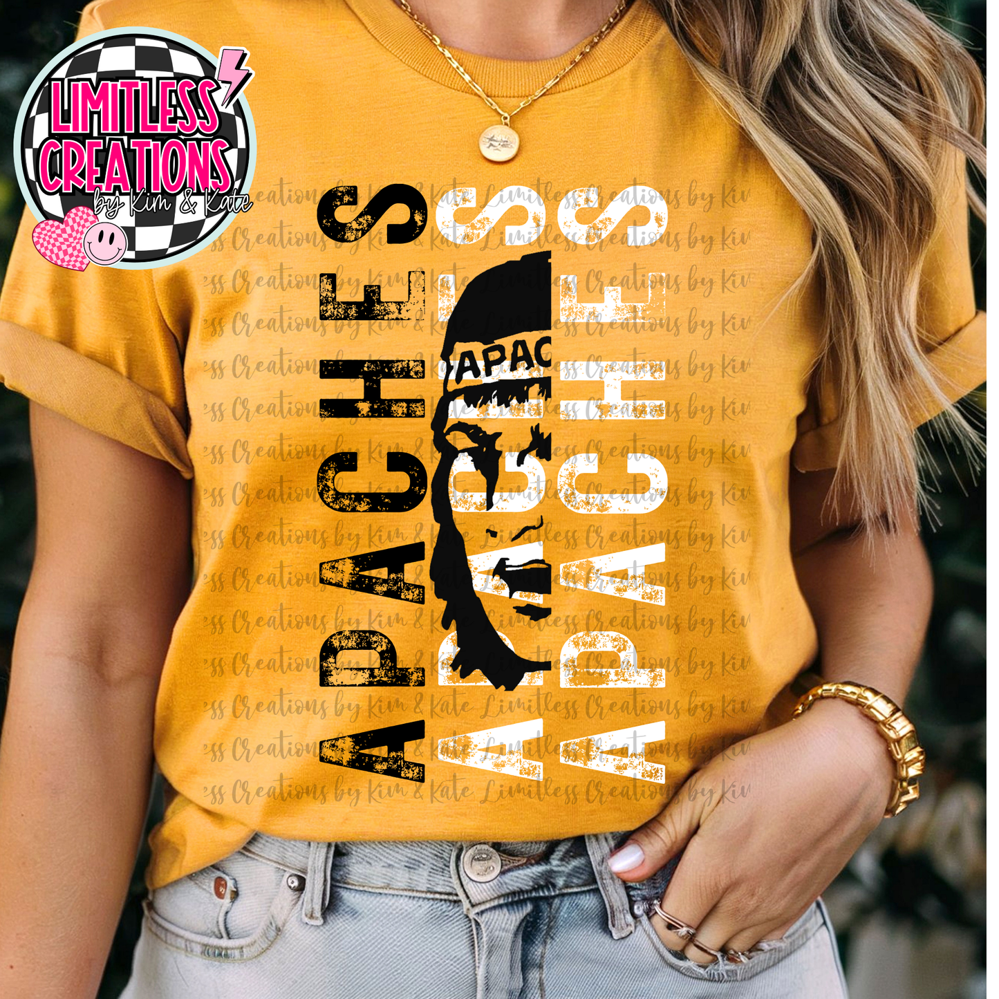 Fairview Apaches Grunge Wording Shirt