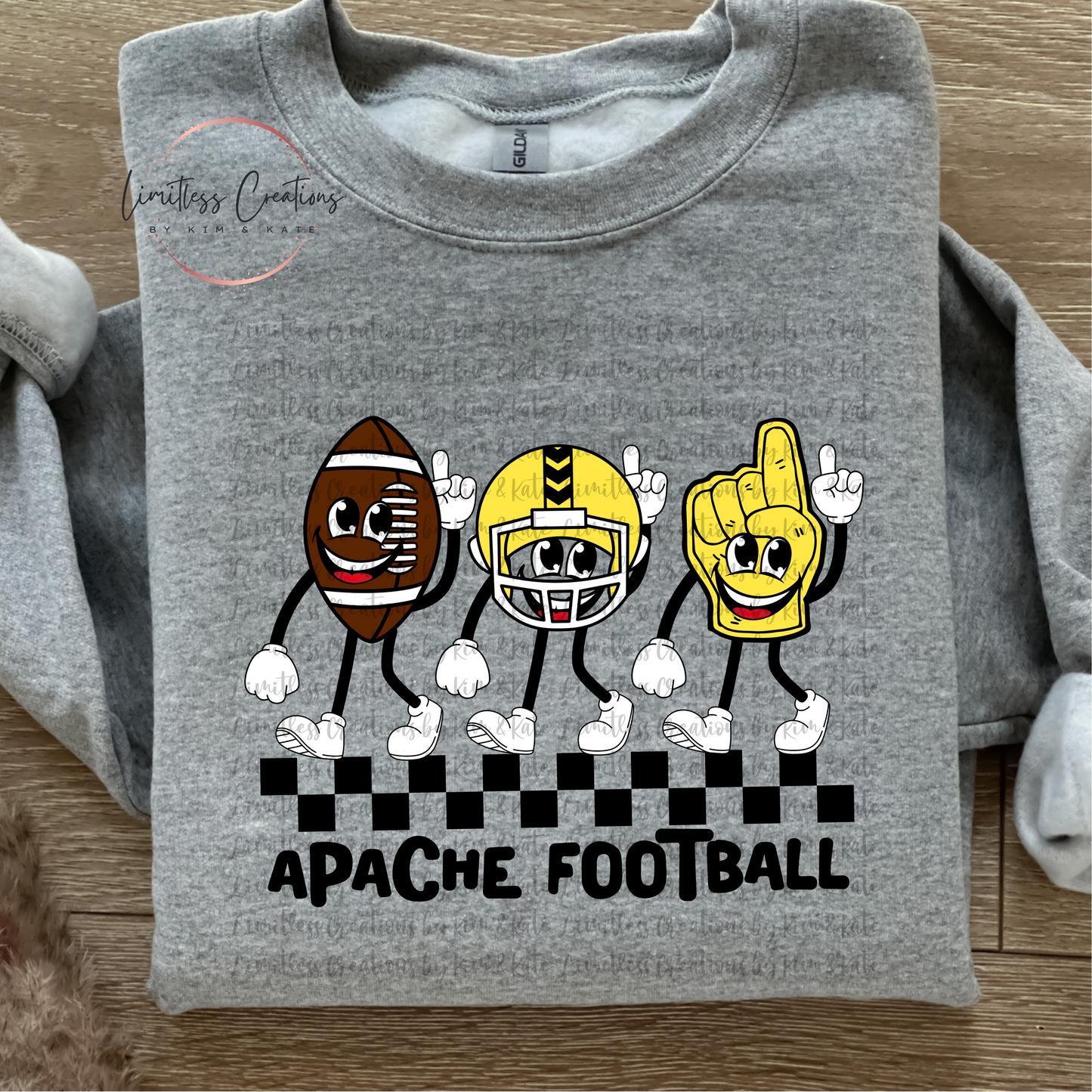 Apaches Retro Football characters graphic Shirt