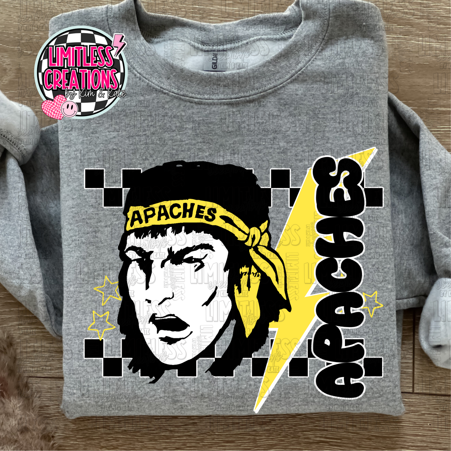 Apaches Head with lightning bolt graphic Shirt