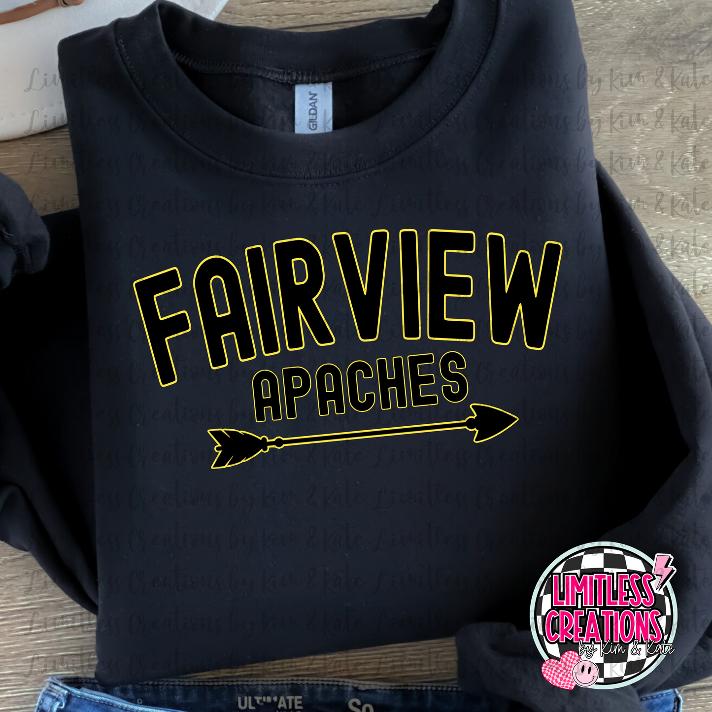 Fairview Apaches with Arrow graphic Shirt