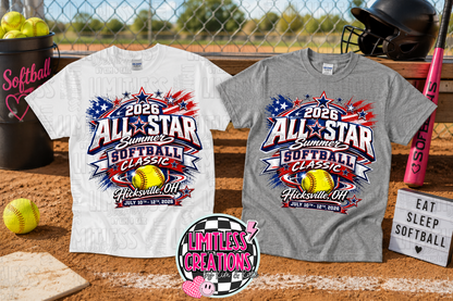 Hicksville All Star Summer Softball Classic T Shirts