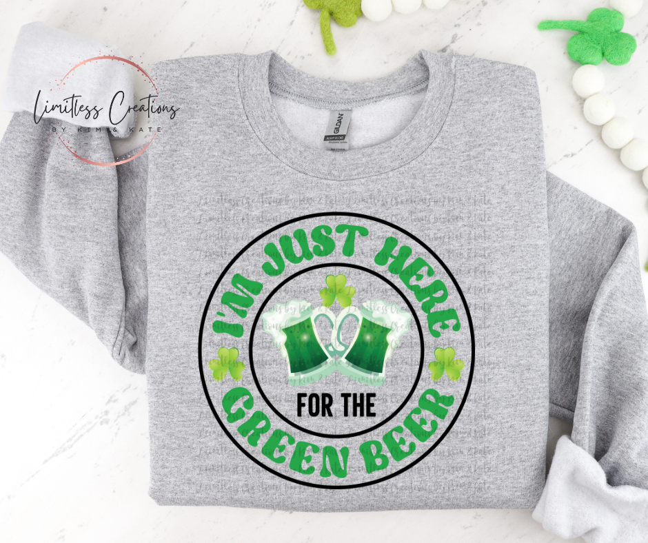 Here for the Green Beer St Patrick's Day Shirt