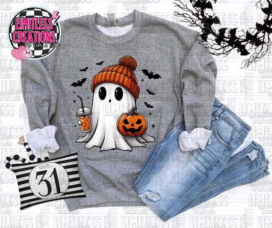 Halloween Cute Ghost  Graphic Shirt