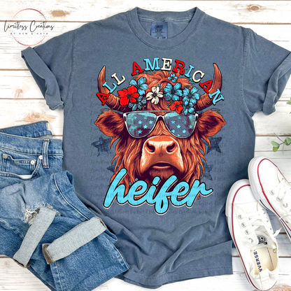 ALL AMERICAN HEIFER COW SHIRT