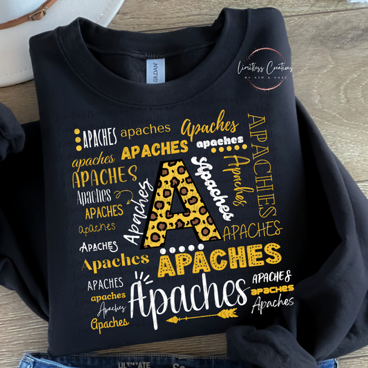 Apache typography 2  Shirt