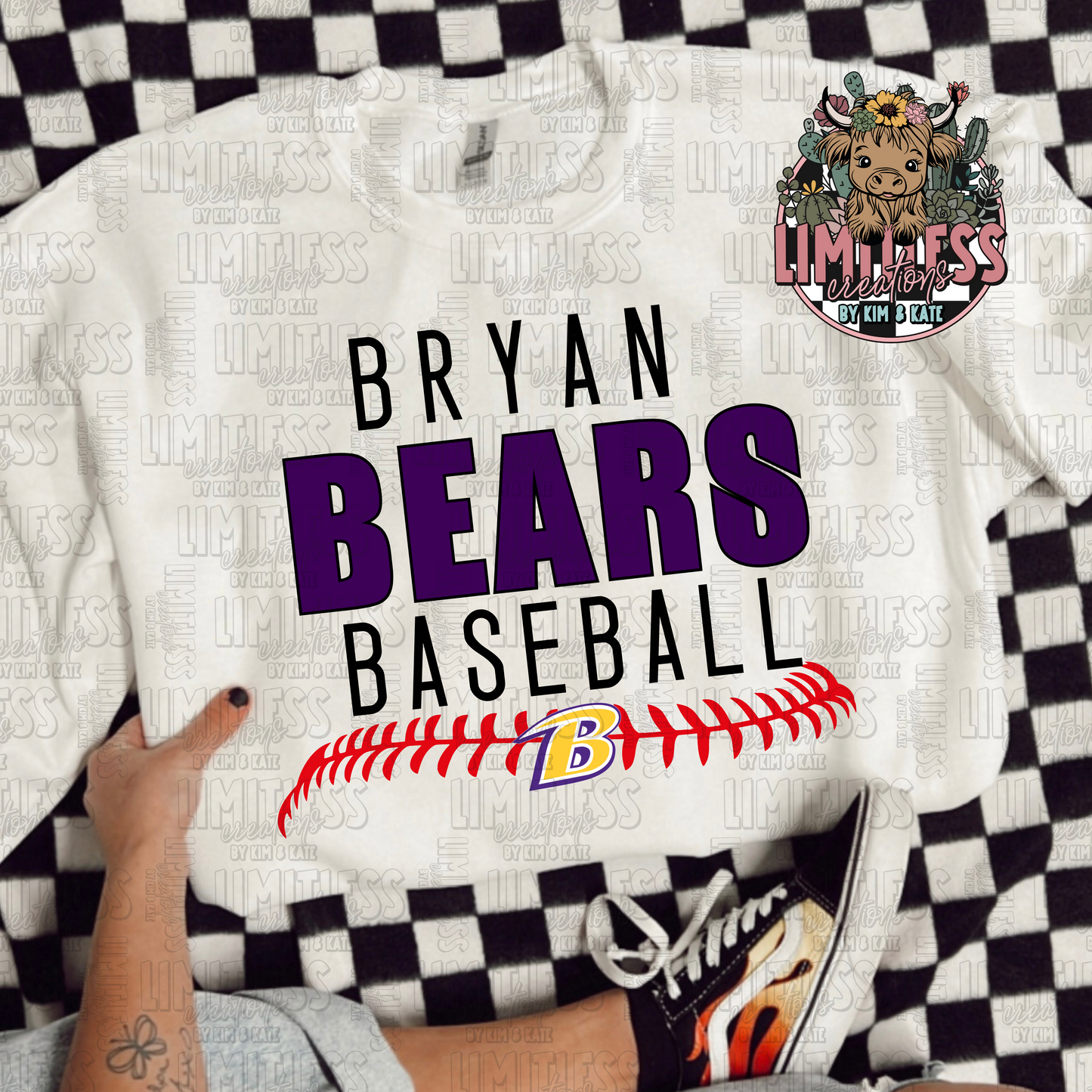 Bryan Bears Baseball School Spirit Shirt