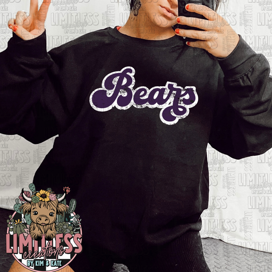 Retro Bears Logo School Spirit Shirt