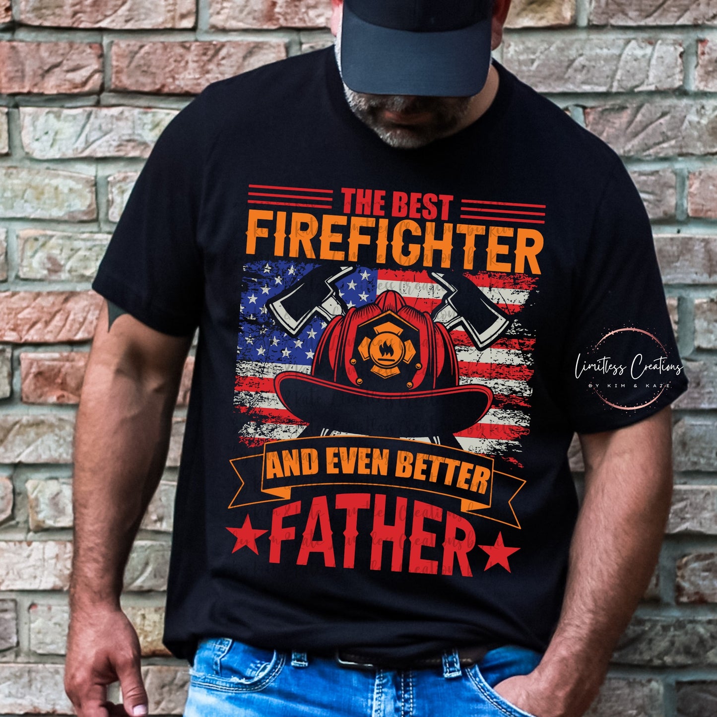 BEST FIREFIGHTER, BETTER FATHER SHIRT