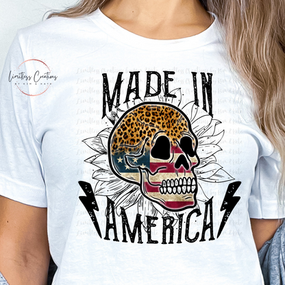 MADE IN AMERICA SKULL SHIRT