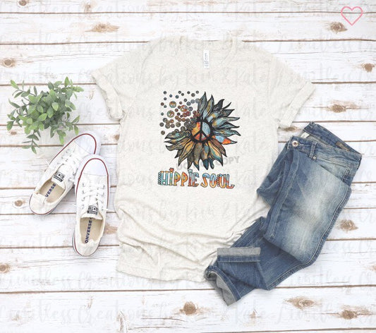 HIPPIE SOUL PEACE SUNFLOWER SHIRT