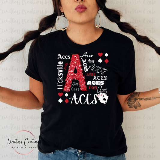 Aces Typography Shirt