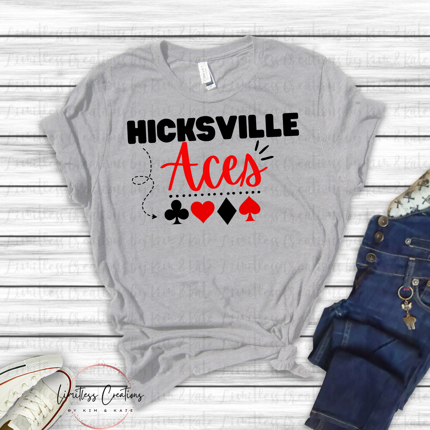 Card Symbols with Hicksville Aces Shirt