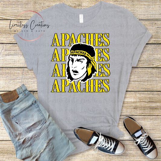 Stacked Apaches Words Shirt